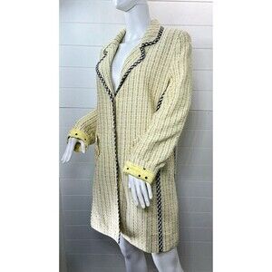 Koos of Course Bouclé Mixed Media Coat Womens M Art To Wear Y2K Clueless Preppy